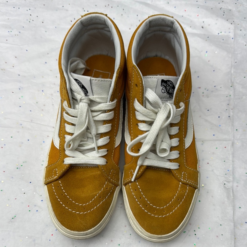 Vans Golden High-Top Sneakers with White Accents